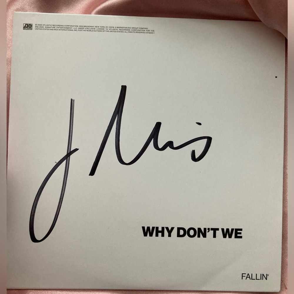 Jonah Maris autographed CD Why Don’t We